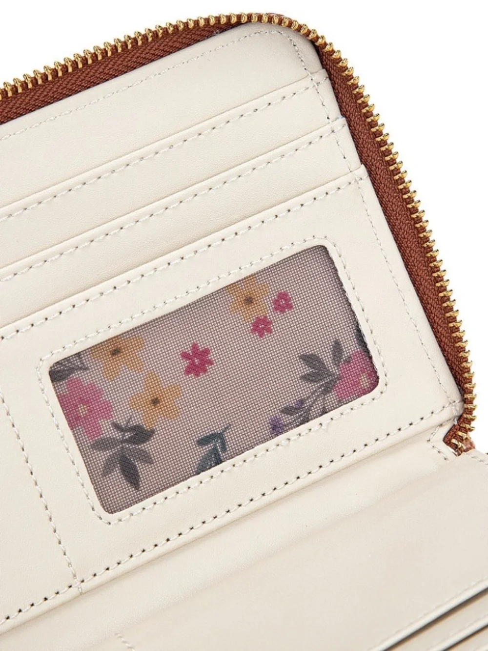 Wrangler Western Print RFID Blocking Zippered Wallet Tan